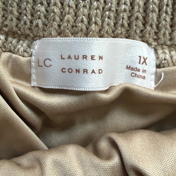 LC Lauren Conrad Crocheted Cream Midi Skirt - Picture 3 of 3